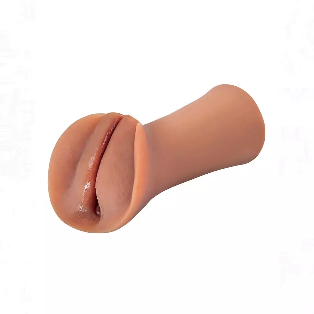 PDX Extreme Wet Pussies Slippery Slit Lubricating Stroker -Tan